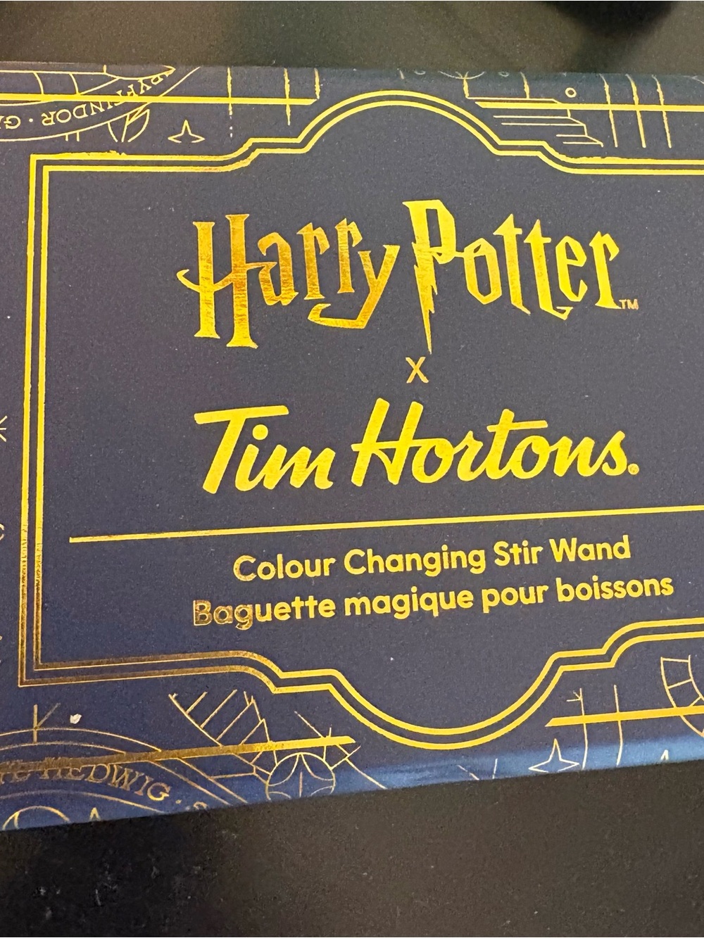 Tim Hortons Harry Potter Limited Edition Colour Changing Stir Wand New